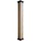 Ekena Millwork Knotty Pine Faux Wood Non-Tapered Square Column Wrap w/ Faux Iron Capital & Base, 10"W x 10'H COLUKP10X120IRUF - alternate 1